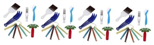 PartyKindom 4 Ensembles Nettoyer De Bobine à Condenseur Vide Climatiseur Split Escroquer Conditionneur Sec Et Nettoyant Compresseur Petit Climatiseur Trousse Acier Inoxydable