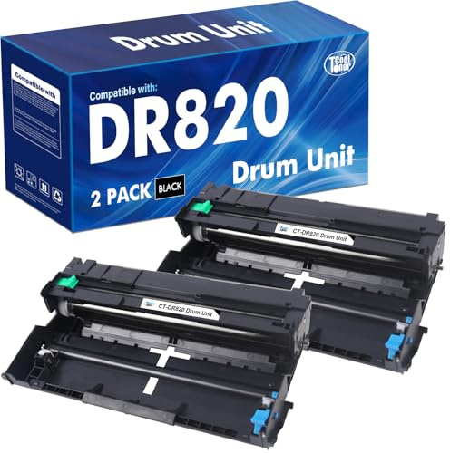 DR820 Drum Unit DR-820 DR 820 Black Compatible for Brother DR820 HL-L6200DW Drum Unit for HL-L6200DW HLL6200DW HL L6200DW 6200DW MFC-L5850DW MFC-L5900DW MFC-L5700DW HL-L5200DW L5200DWT Printer 2 Pack