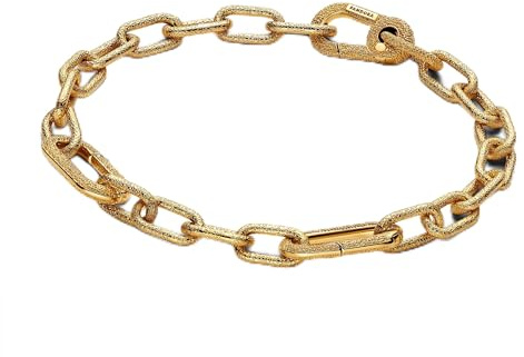 Pandora Pulsera pequeña de eslabones de oro de 14 quilates, de la colección ME, longitud: 23 cm, 563829C00-5, 563829C00-5, Plata de ley, No es una piedra preciosa