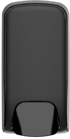 SEMYtop Seifenspender, Schwarz Matt, Kunststoff, 21,9 x 11 x 8,7 cm, 500 ml Nachfüllflasche