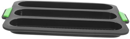 FUNNETOYU Stampo per Baguette Silicone con Fessure Vassoio per Pane Francese Antiadente Cucina e Panetterie Professionali Scuro