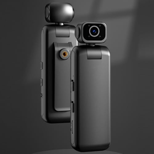 Cuifati 2K HD -Actionkamera, Anti -Shake -Camcorder mit 355 Grad Rotatable Weitwinkelobjektiv, Sportkamera mit Rückenklemme für Outdoor -Sportarten