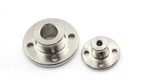 Collettore di accoppiamento flange, Giunto flangiato rigido for albero da 3 mm/4 mm/5 mm/6 mm, collare di accoppiamento, guida motore, morsetto, giunto, connettore 2 pezzi(3mm)