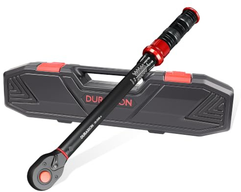 DURAXION 1/2 Drehmomentschlüssel Auto Klein, 20-230Nm Torque Wrench | für Motorrad Reifenwechsel & Radmuttern Anziehen,±3% Fehlergenauigkeit,72 Zähne Wende Ratschenkopf,Doppelskala,Werkzeug KFZ