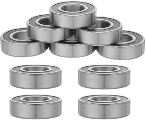 INOOMP 10 Stück Geräuscharme Hochgeschwindigkeits V-nut Lager aus Edelstahl Präzise Riemenscheiben für Elektromotoren und Fitnessgeräte