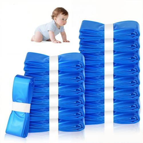 15 Pack Nappy Bin Refills,4.5m Nappy Bags, Specially Designed for Nappy Bins,Nappy Bin Liners Replacement Strong Seal,Suitable for Most Nappy Disposal Systems