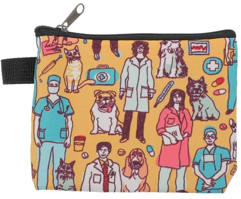 SOLUSTRE Borsa e Borsa da Toilette in Poliestere Giallo Porta Assorbenti Igienici Design Attraente Pratica e Multiuso per Donne, come Contenitore da Esterno