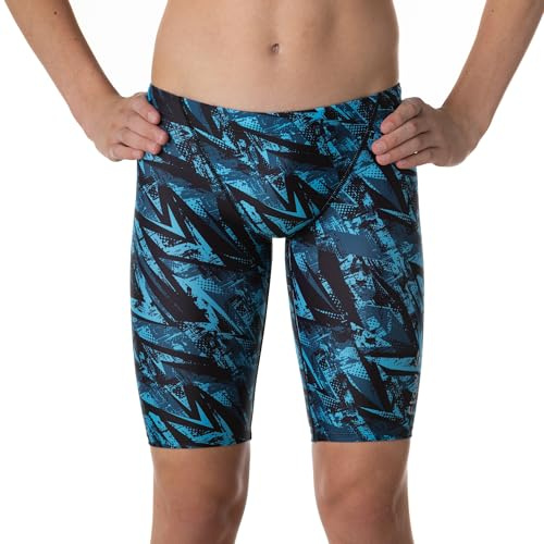 Flow Funky Swim Jammers - Size 21 to 32 Swimming Jammer Shorts for Boys in Eight Radical Swimsuit Designs (Derezzed 30)