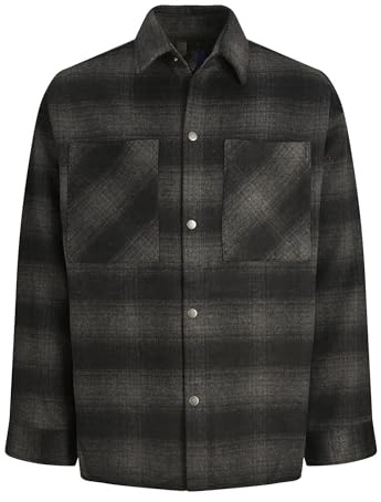 JACK & JONES Herrjacka, skjorta, skjorta, Svart/detalj: check, M