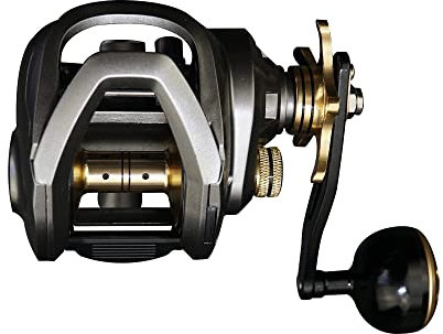 Big Game Baitcasting Rollen 15 kg Max Drag Low Profile Baitcaster Angelrolle (Links)