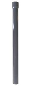 Renoplast® R50 Aluminium Fallrohr | 50cm DN 40mm Grau halbrunde | Dachrinnen Regenrinne Dachentwässerung Blechkantprofile | Gartenhaus Carport Terrasse Balkon-Steckrinne | Rinne für Dach