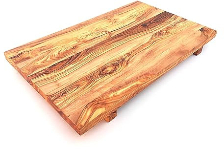 medina mood Tabla XL para sushi para servir sushi, modelo de plato de sushi, hecho a mano de madera de olivo