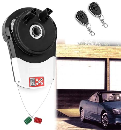 Hydravex Auto Garage Roller Door Motor Gate Opener Roller Shutter Built-in Motor, Roll Up Door Opener with Remote, Steel Rolling Door Opener with Lift Force 800N Rolling 22m²
