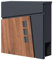 SCHARTEC® Briefkasten Holz Design & anthrazit mit Zeitungsfach modern & groß Wandbriefkasten Postkasten