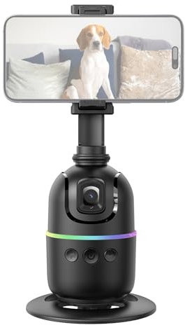 Andoer 360 ° Auto Face Tracking Gimbal con Morsetto Telefonico per Vlog e Live Streaming