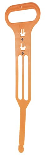 REV Aide au Transport de câbles, en Plastique, pour câbles, Cordes, tuyaux (30 m), avec poignée, Orange