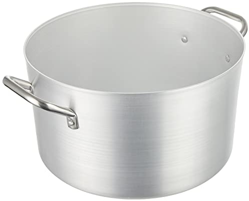 Pentole Agnelli Kasserolle aus Aluminium mit 2 Griffen, Edelstahl 32 cm