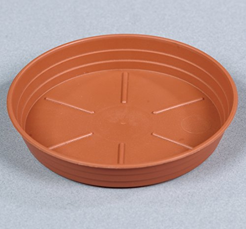 Sotto vaso fioriera Sabbiato rotondo diam 50 cm In plastica Terracotta