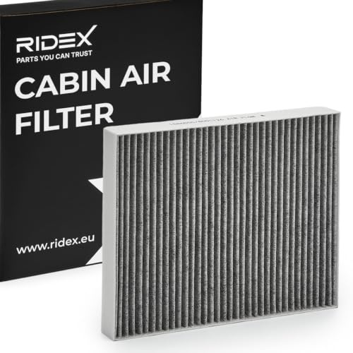 RIDEX 424I0087 Innenraumfilter Pollenfilter Aktivkohlefilter Höhe: 30 Breite: 206 Länge: 281 Kompatibel mit VW Golf 4 Schrägheck 1J1 Golf 5 Schrägheck 1K1 POLO 9N PASSAT Variant 3B6, AUDI