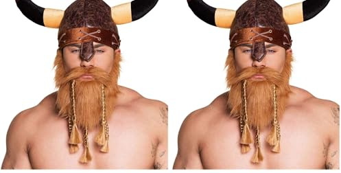 Boland - Barbe artificielle, Accessoire, Make-Up, Moustache, Accessoires pour carnaval, déguisements, fête à thème, JGA, Halloween