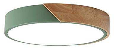 minifair Runde dreifarbige LED-Deckenleuchte mit Dimmfunktion für die Unterputzmontage,Green, 60cm