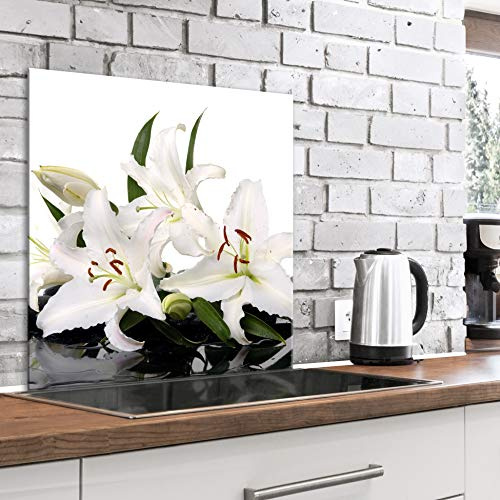 murando Glass Splashback for Kitchen Backsplash Cooker Protector