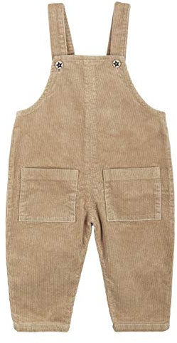 Camilife bebé Bambini Ragazzi Unisex Salopette in Velluto a Coste Pantaloni con Bretelle per 1-4 Anni Vintage Retro per Primavera Autunno Taglia 80/86/92/98/104/110