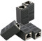 Lot de 5 coupleurs LAN RJ45 blindés Cat7 - Adaptateur Ethernet 8P8C - Connecteur femelle vers femelle