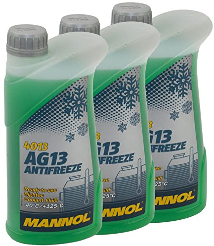 Kühlerfrostschutz MANNOL Hightec Antifreeze 3 X 1 Liter Fertiggemisch -40°C grün