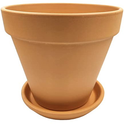 FRANCACOR Plato Barro para Maceta - Barro Natural - Varias Medidas - Eco - (Maceta NO INCLUIDA) (Plato 36 cms - Base Maceta 30)