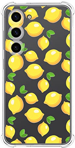 Tumundosmartphone Coque Silicone Anti-Chocs pour Samsung Galaxy S23 5G Design Citrons Dessins