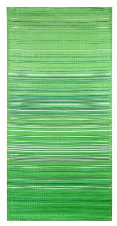 Outdoor Teppich Ayanna modern aus recyceltem Polypropylen 90 x 180 cm
