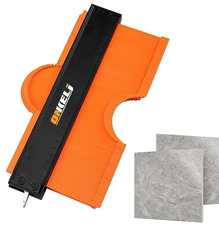 TONGFENG Herramienta contorno, contorno conectable con bloqueo | Duplicador perfil forma calibre ajustable para cualquier forma, regalo bricolaje para hombre padre marido
