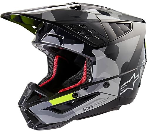 Alpinestars Motocross-Helm S-M5 Grau Gr. XL