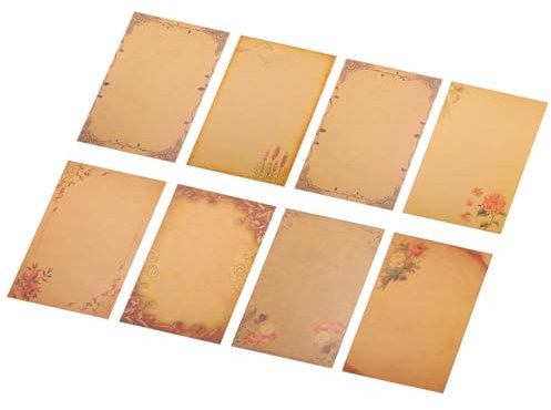 VILLCASE 64-teiliges Vintage-briefpapier-schreibset Retro-schreibpapier-set Für Weihnachten