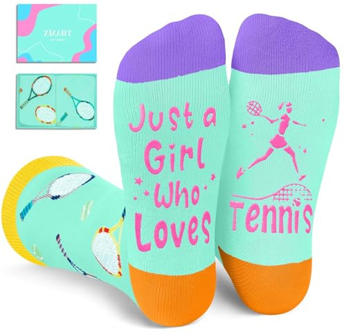 Zmart Tennis Gifts for Women - Sport Socks Girl Tennis Gift Box Christmas