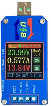 HUAJINGKEJI Precise USB Voltages Current Regulator With Frequency Measurement From 5V To 12V Voltages Regulator USB Ammeter