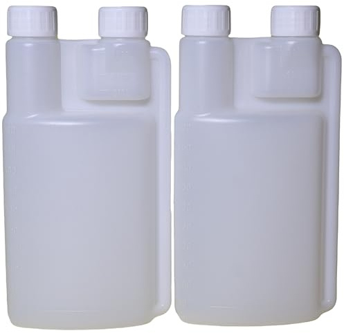 FAQQI 2 Pack Standard Squeeze Shot Bottle with 16oz Measuring Bottle and 1oz Flask Built-in | Plastic Flask with Shot Glasses built in and Flask Tumbler Shot Holder for Liquor, Travel, Outdoor