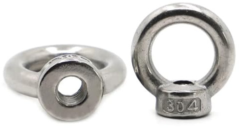 Ringmutter mit Öse, Ösenmutter, Ringgewinde, 304 Edelstahl, M3, M4, M5, M6, M8, M10, M12, Ringmutter, Takelage(M8 1pc)