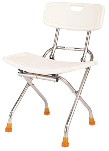 Sgabello da doccia pieghevole per anziani e disabili, resistente, antiscivolo, leggero, per vasca da bagno e vasca da bagno, sedile portatile