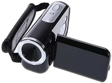 KONTONTY Caméra Vidéo Numérique Portable 16mp Écran LCD 2 Pouces, Objectif 6,5mm F3.1, Fonction Selfie, Légère en Plastique, Alimentée par 3 Piles AAA