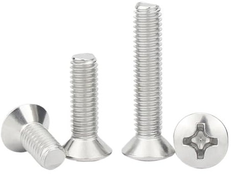 10(pcs M3 M4 A2-70 304 Stainless Steel Cross Recessed Raised Countersunk Head Half Oval Screw Bolt(12mm,10PCS-M4)