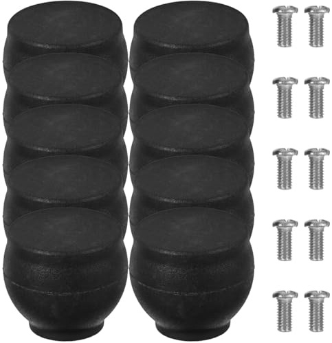 Mucklily Pot Lid Knob Replacement 0.79 Inch/ 2.01 cm Heat-Resistant Bakelite Handle Safe Pan Lid Grip Compact Replacement Handles for Household Pots Set of 10