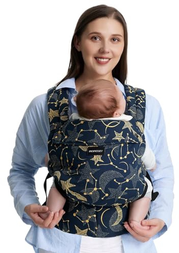 Momcozy Bärsele – Ergonomisk, bekväm och lätt, anpassad för barn 3–20 kg, enkel att ta på, perfekt för hands-free-föräldraskap, Stjärnhimmel