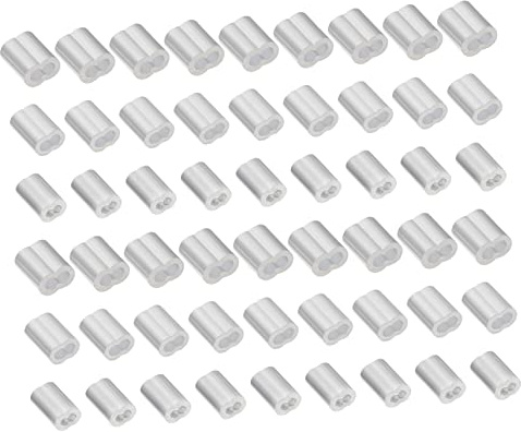 VALICLUD Manguitos De Aluminio Para Engarce 180 Piezas Orificios Forma De 8 Conectores Para Cable De Acero Kit De Manguitos Para Barandillas y Pesca
