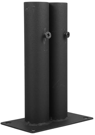 SOLUSTRE Privacy Fence Base Kit with Dual-Tube Insert Plastic Fence Feet Support for Garden Suitable for Large Dog Barrier and Patio Railings