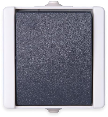 Kopp 540656002 Pro AQA Aufputz-Feuchtraum Schalterprogramm Universalschalter (Aus- und Wechselschalter)