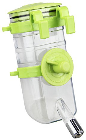 FakeFace Wasserspender Trinkflasche unterwegs Tierzubehör 400ML Wasser Flasche zum Aufhängen für Hunde Katze Welpen Kaninchen Haustier
