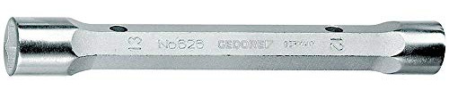 Gedore Solid Double Tube Spanner, 12 x 13 mm Hex – 626 12 x 13