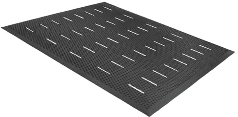 Guardian Free Flow Anti-Fatigue Floor Mat, Rubber, 3'x4', Black